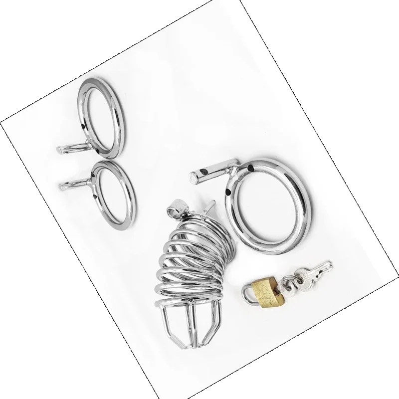 MaleChastityCageDeviceStandardCockCage مع حلقات المثيرة الحب قفل SexToysforMenAdultsCBTCuckold FetishBDSMGearAdult Novelties