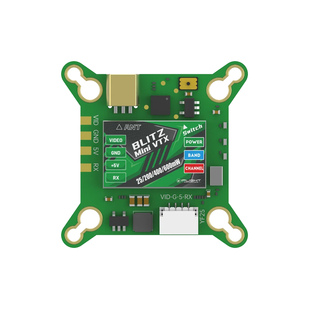 IFlight BLITZ Mini Force 5.8G VTX, 25mW-600mW Adjustable, IRC Tramp, MMCX, 4g, for FPV Drones