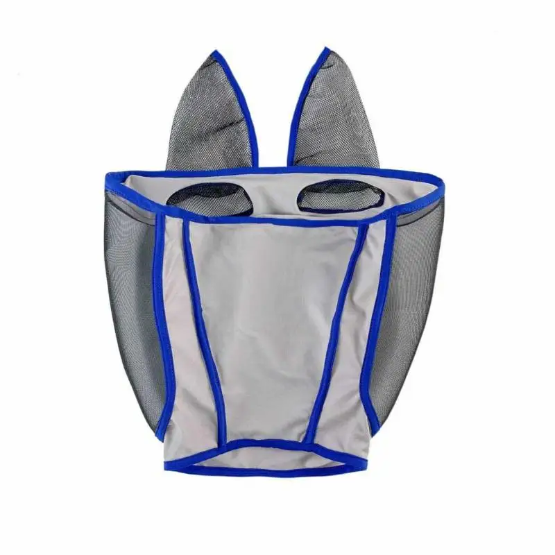 Professional Comfortable Quick Dry Horse Fly Mask Breathable Adjustable Horse Face Cover Outdoor Headgear Easy To Use