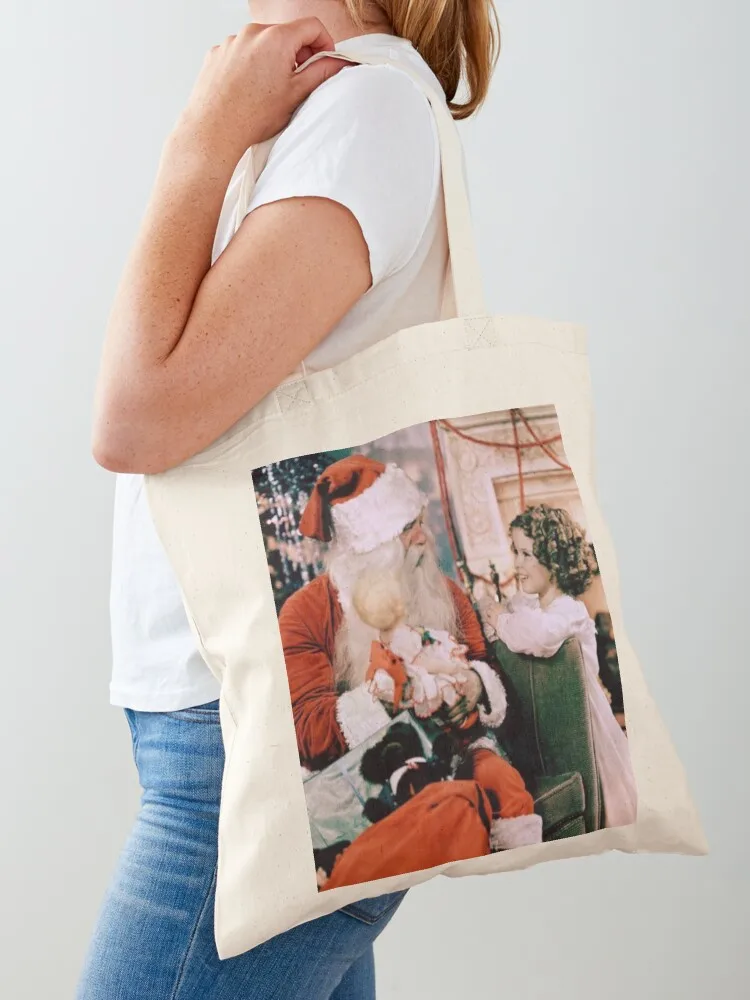 

Shirley Temple Christmas Wishes Tote Bag shopper bag women canvas bags luxury women tote bags men Lady bag