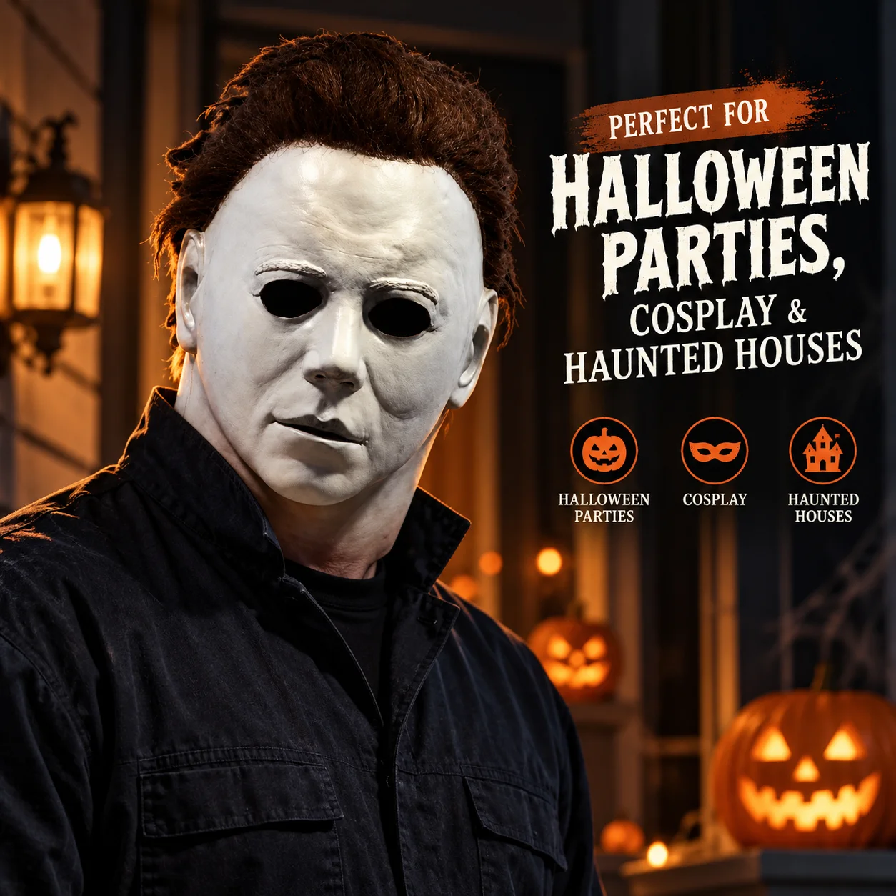 1978 Halloween Michael Myers Mask Cosplay Horror Bloody Killer Demon Latex Helmet Carnival Masquerade Party Costume Props