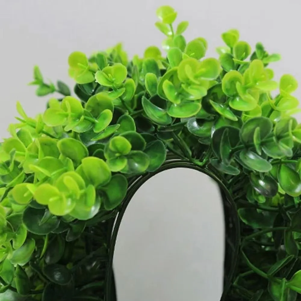 DIY Artificial Plant Wall Panel 75x25cm Flower Artificial Eucalyptus Carpet Durable No Watering Artificial Fern Grass