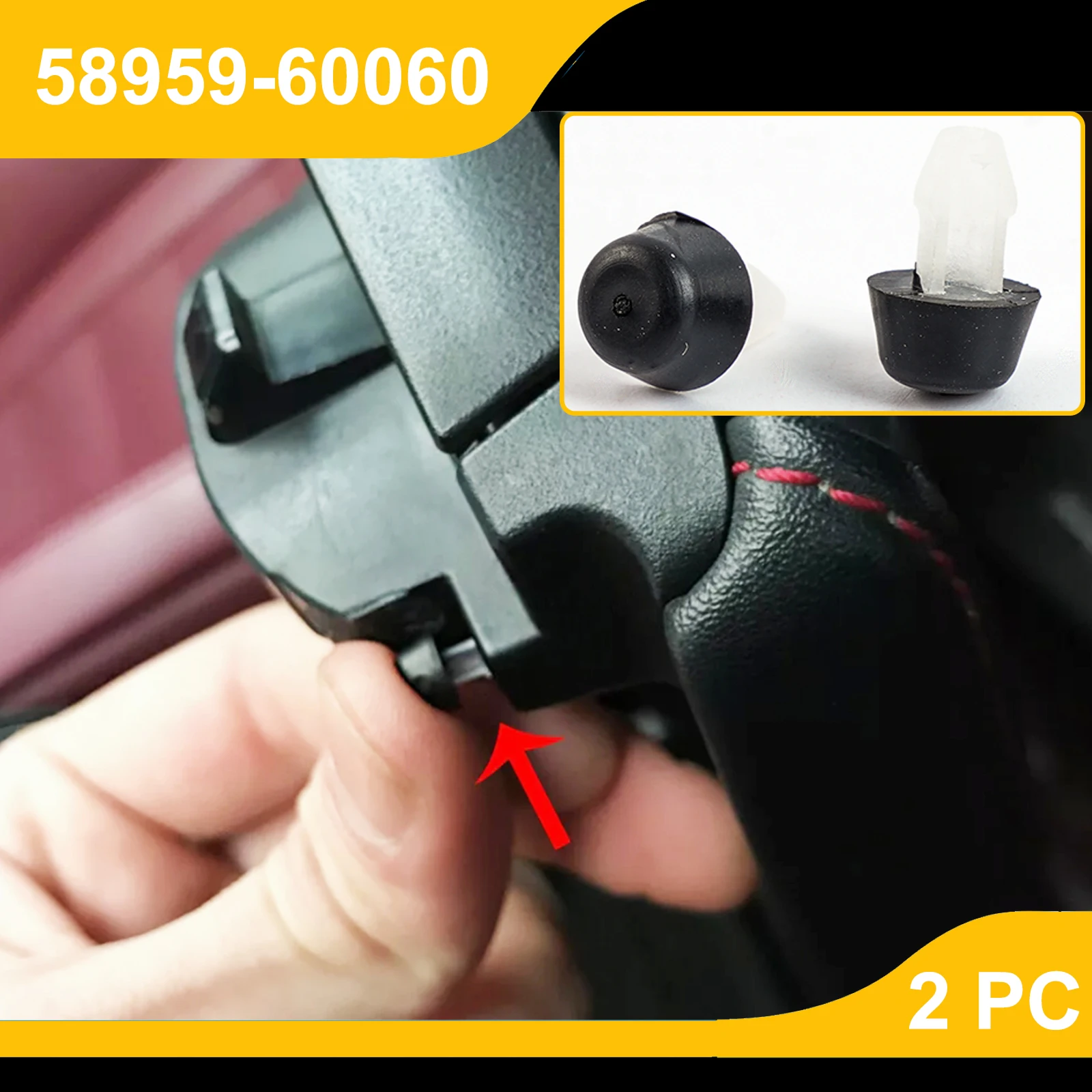 4 Pcs Center Console Storage Box Clip Buffer Bumper Cushion Limiter For Toyota Prius Scion Yaris Ist Lexus IS GS IS 2020 2021