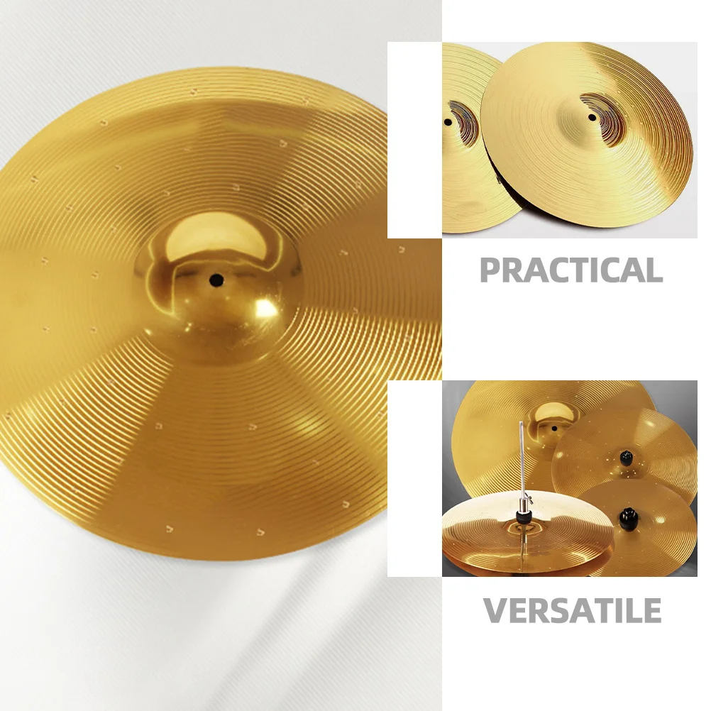 

Practice Drum Cymbal Jazz Set Accessory Durable Fine Workmanship Safe Practical Portable Music Instrument
