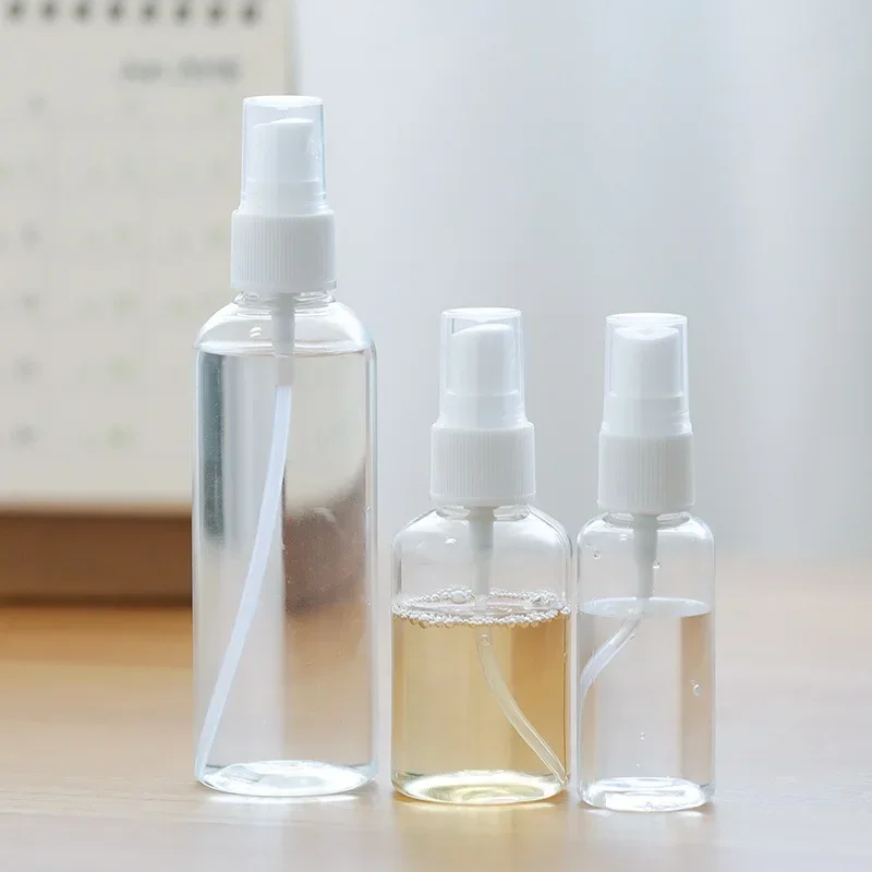 

30/50/100ml Refillable Bottles Transparent Plastic Perfume Atomizer Mini Empty Spray Bottles Portable Travel Accessories