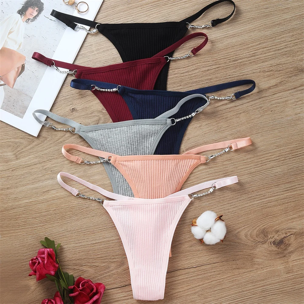 FNIO 3PCS Seamless Thong Women Panties Cotton Underwear Women G-String Solid Color Female Underpants Intimates Fitness Lingerie