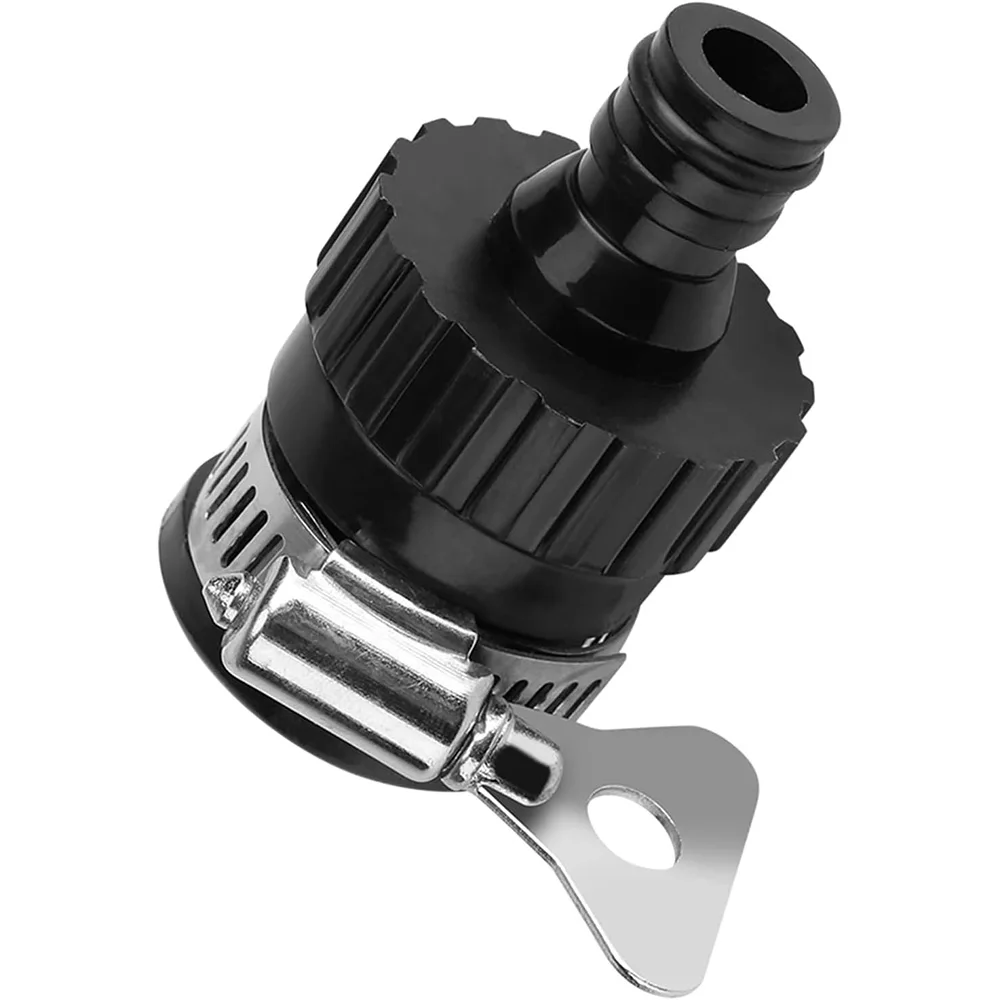 

2pcs Black Universal Water Quick Faucet Adapter Tap Connection Garden Hose Pipe Fitting, Garden Hose Parts and Connectors