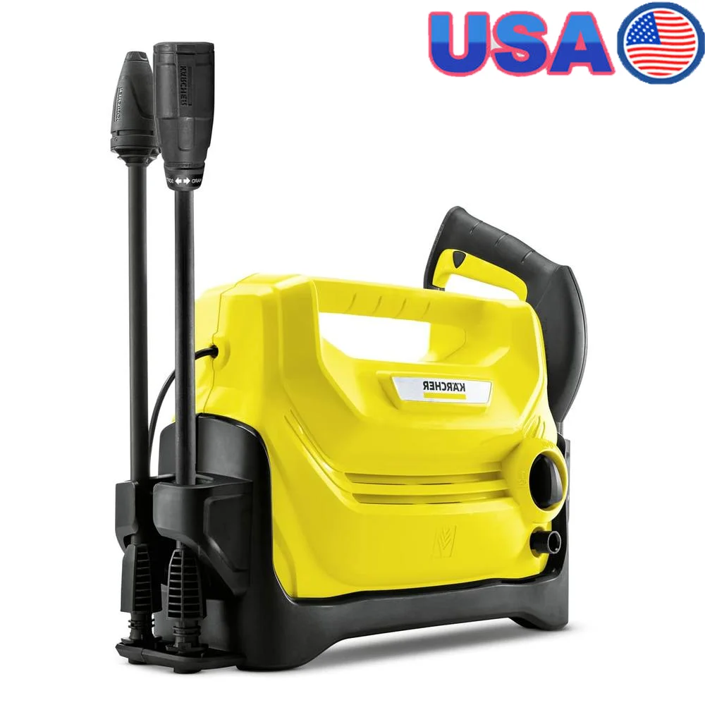 Portable Electric Power Pressure Washer 1600 PSI with Vario & Dirtblaster Spray Wands 1.35 GPM Lightweight and Versatile Easy