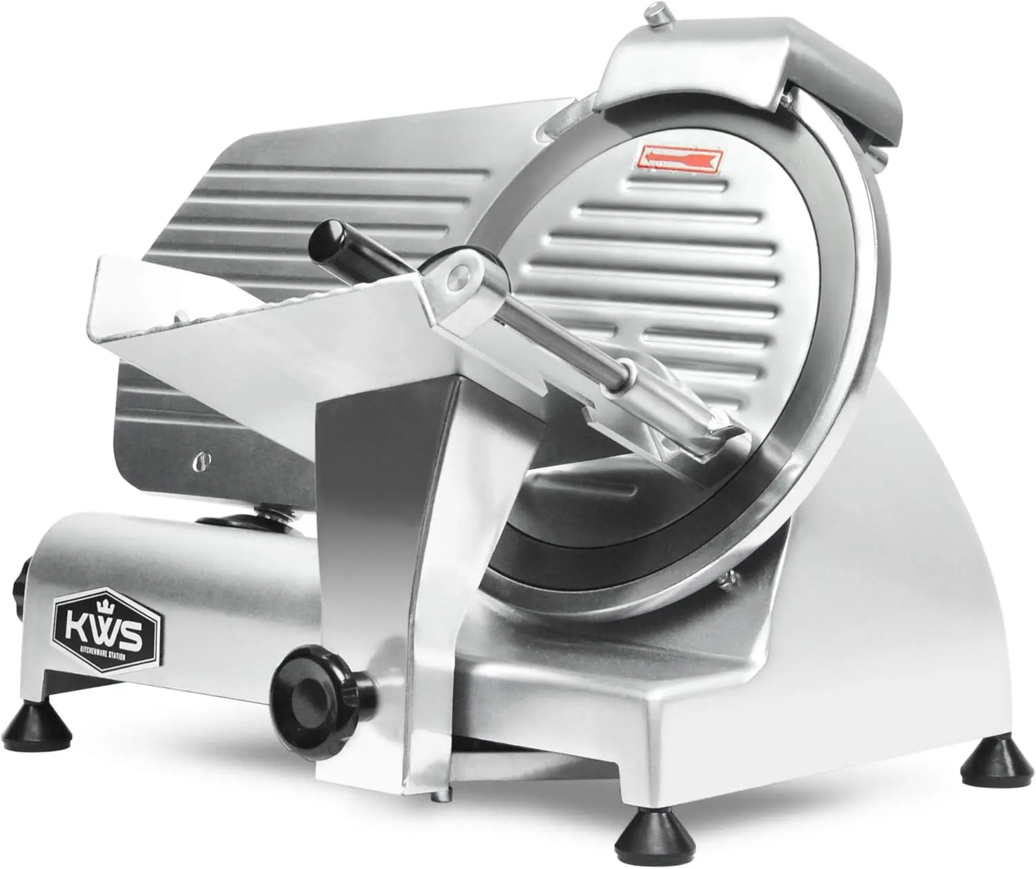 MS-10NS 320W Motor Electric Meat Slicer 10-Inch with 304 Stainless Steel Blade, Frozen Meat/Cheese/Food Slicer Low Noise Commerc