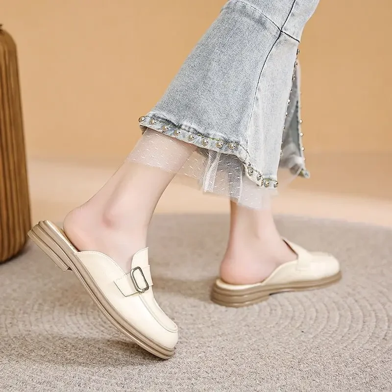 Woman Slippers Soft Rubber Sandals Low Heel Slides Sabot Shoes For Women Luxury Elegant And Fashionable Shoe Wholesale Bulk Sale