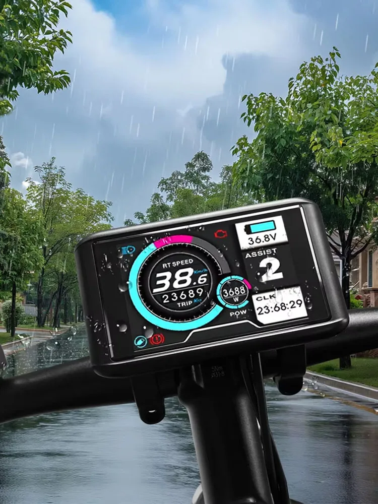 AliExpress UKC1 Display Electric Bicycles 36V 48V 60V 72V Compatible Color Meter 52V SM Plug Electric Bicycle Conversion Parts