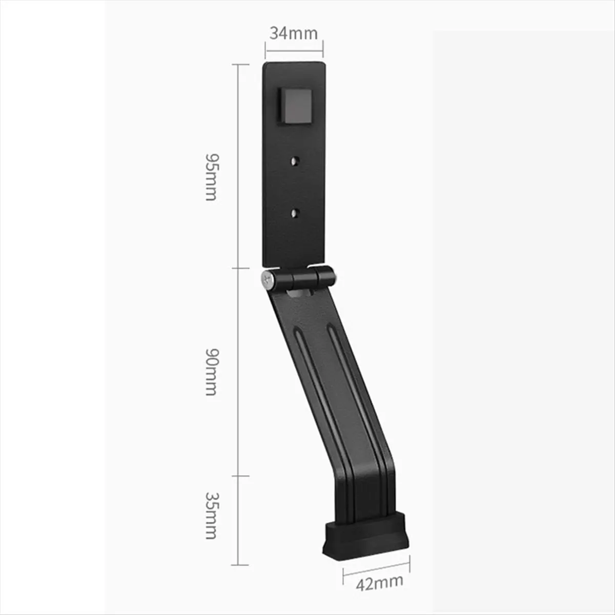 *A* Foldable Door Stopper Heavy Duty Door Stops Holder Door Fixer Bathroom Door Self-Adhesive Door Buffer White