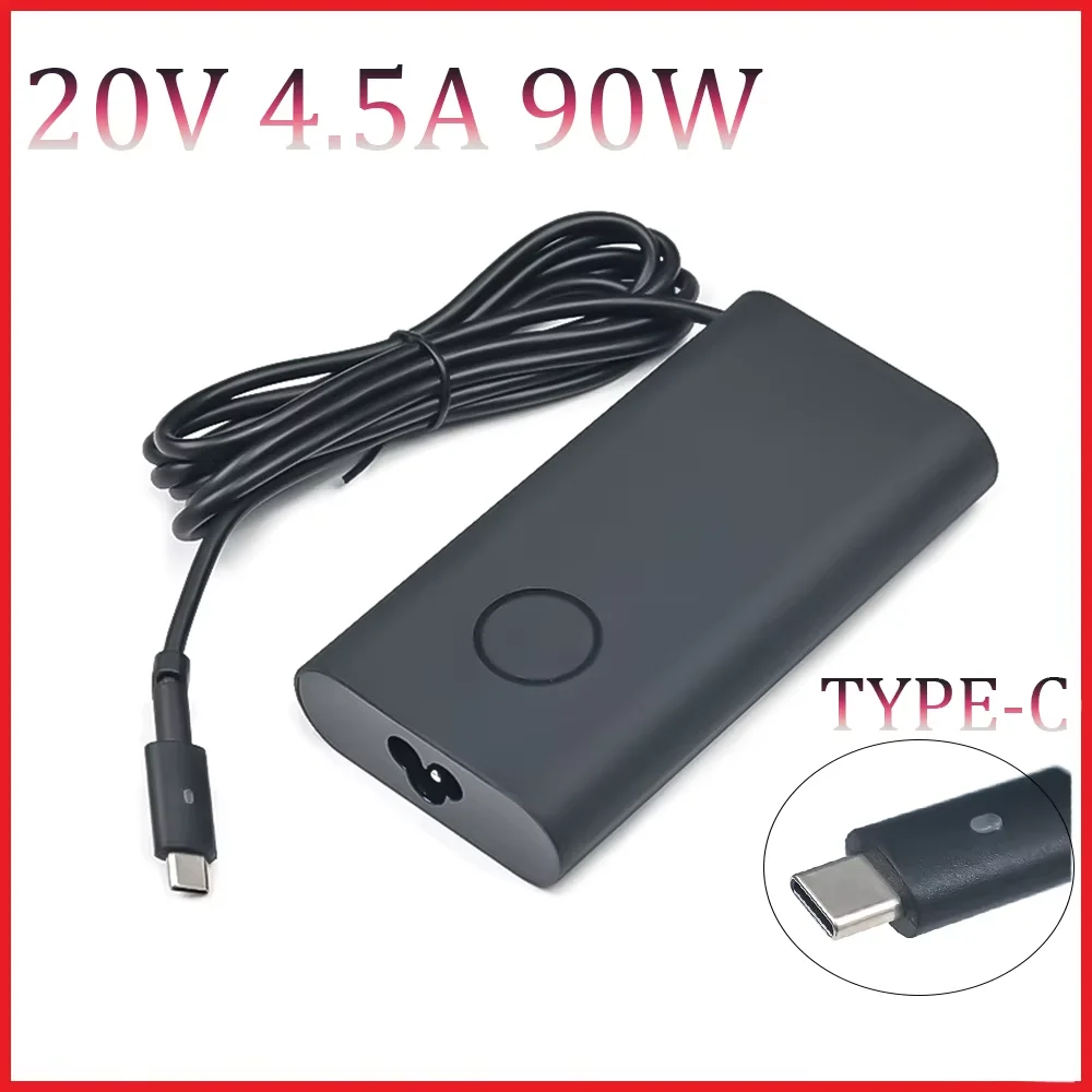 New 20V 4.5A 90W USB Type C Power Ac Adapter Charger Laptop for Latitude 5280 5480 5580 LA90PM170 TDK33 0TDK33