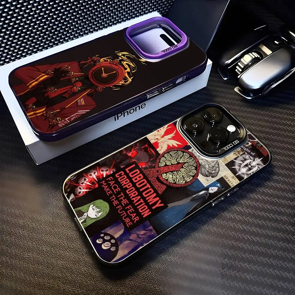 

Game Limbus-Company Phone Case For iPhone 16,15,14,13,12,11,Mini,Pro,MAX Black Matte Shockproof Cover