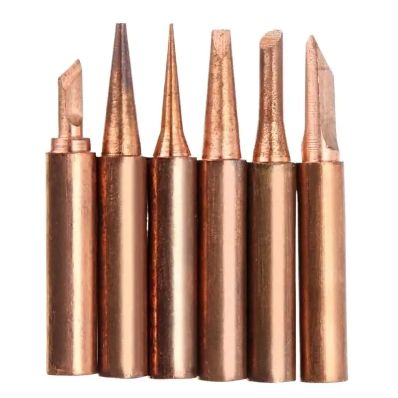 900M T Soldering Tip Wide Compatibility Pure Copper Replacement for 936 937 938 Soldering Station General Welding Tasks