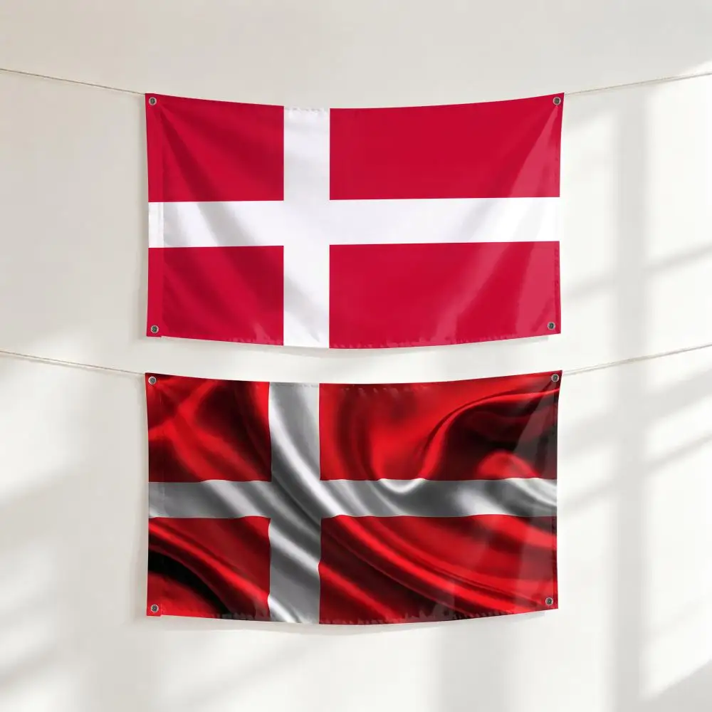 Denmark Flags Large Wall Hanging Tapestry Banner Room Decor Print for Bedroom Living Room Outdoor