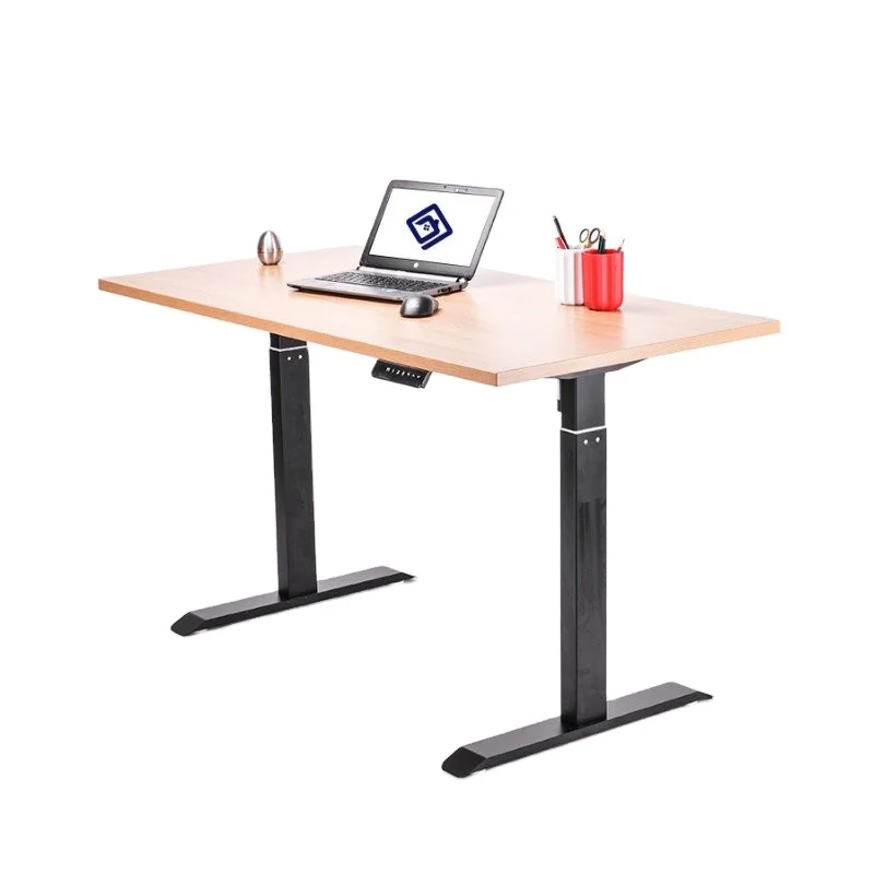 مكتب إلكتروني مدمج ذكي قائم مخصص قابل للتعديل للجلوس والوقوف مكاتب ارتفاع إطار مكتب قابل للتعديل #4