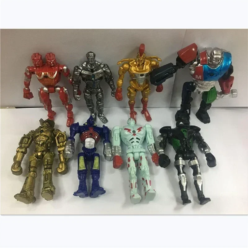 13cm 8pcs/set Ea30-20 Real Steel Zeus Atom Midas Adam Raider Robot Model Toys Gift Action Figure Hobby Decoration Doll Toys