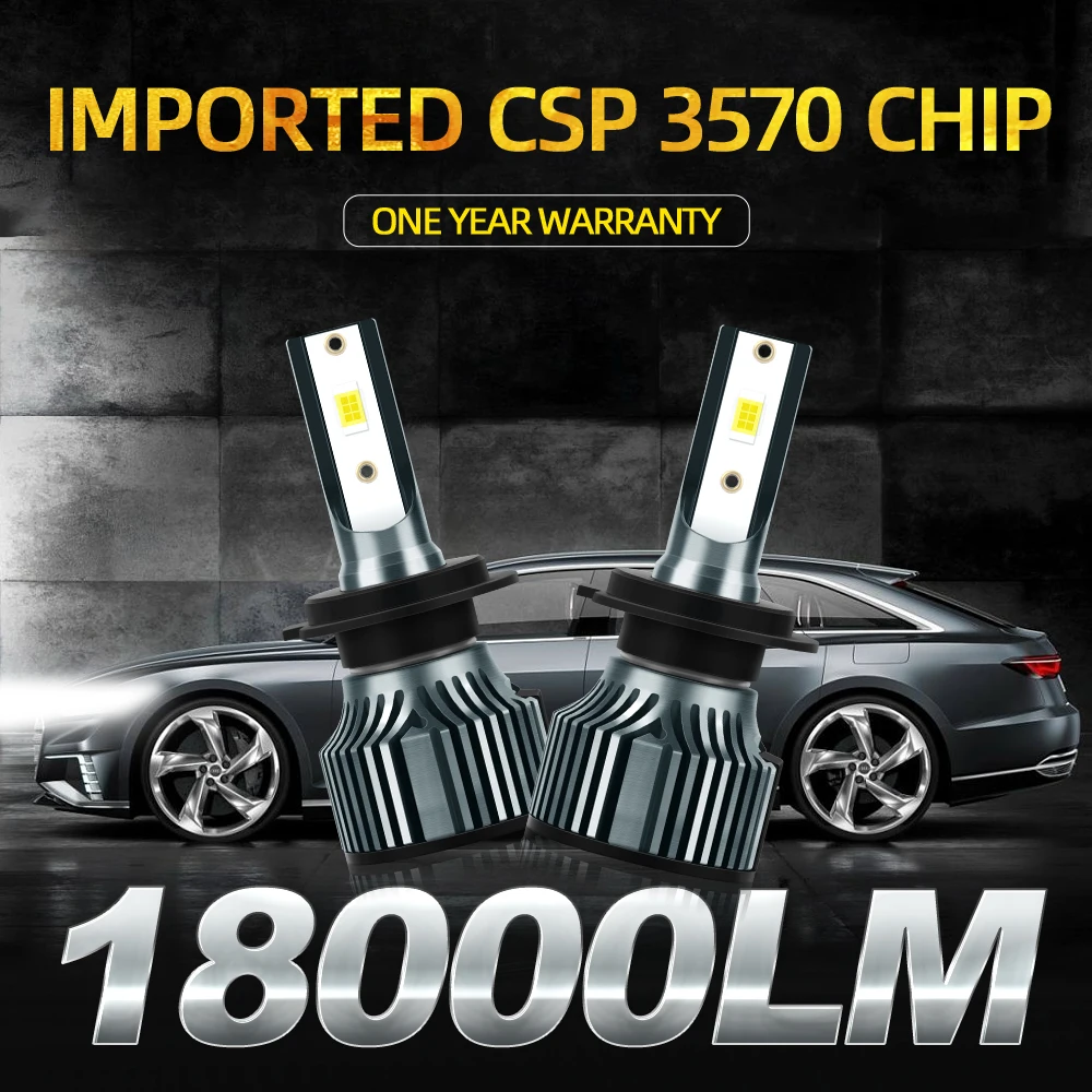 

Led Car Lights H11 H8 H9 With Fast Speed Cooling Fan 9005 9006 HB3 HB4 H1 H7 18000LM Auto Fog Lamps H4 H13 High Bright 12V