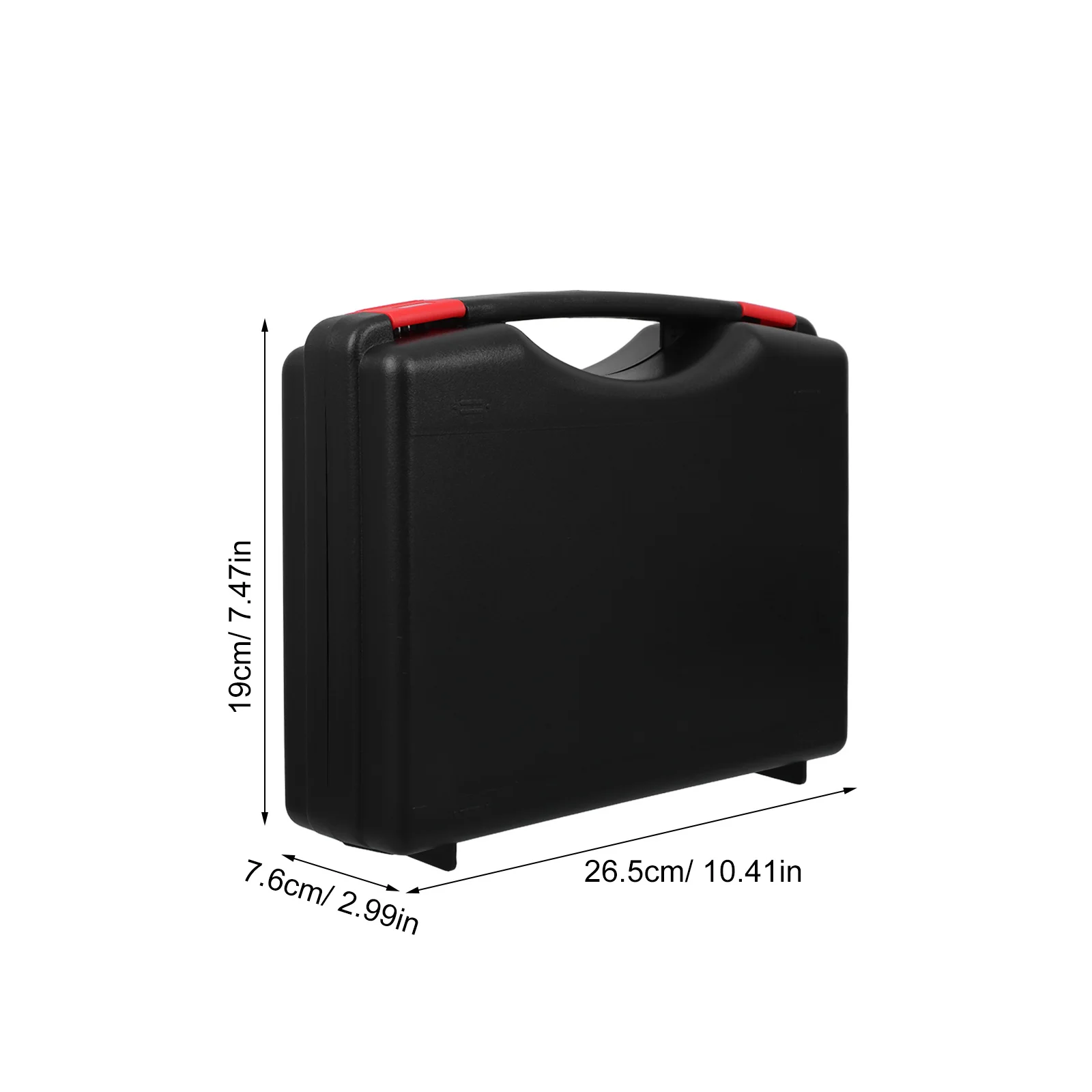 1pc Portable Plastic Tool Box 12L Lightweight Impact-Resistant Organizer For Tools Craft Storage Small Parts Carry Case