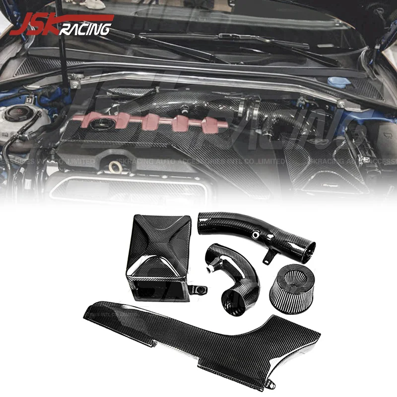 

Система впуска воздуха из углеродного волокна для Audi RS3 2.5T 8V 2016-2019 годов выпуска, улучшенная версия для двигателя автомобиля