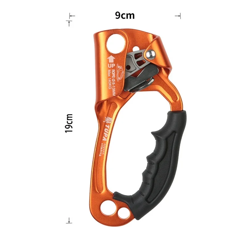 Outdoor Hand Ascender Climbing Ascender 8-12Mm Vertical Rope Access Climbing Rescue Caving Outdoor Mountaineering Ascender