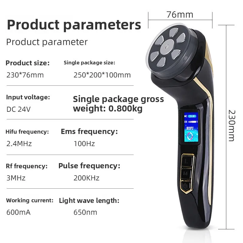 Radio Frequency Meter EMS Micro Electric Pulse Meter Lifting Compacting Ultrasonic Cross-border