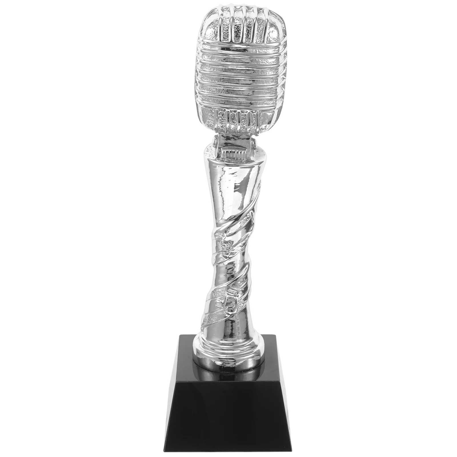 

Children's Singing Trophy Resin Microphone Awards Video Music Trophies Contest Performance Metal