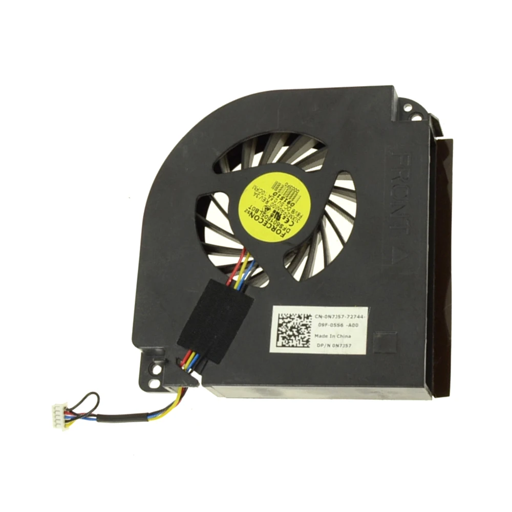 Laptop CPU Fan For DELL For Precision M6400 M6500 0N7J57 N7J57 DFS601605LB0T F8V8 3IXM2FAWI00 062811 DC5V 0.3A