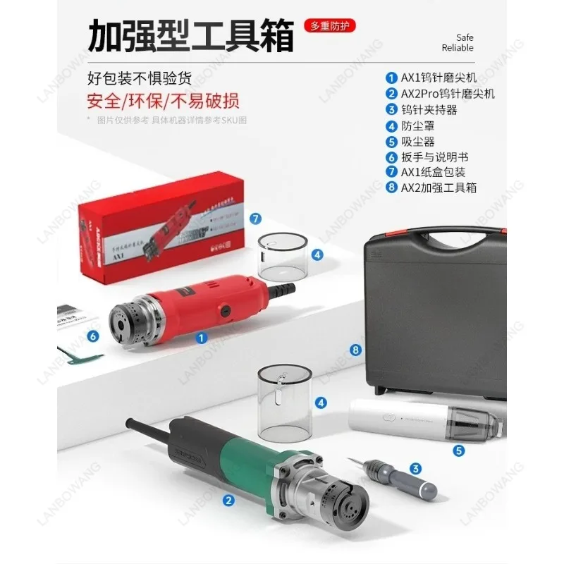 Sharpening Machine Handheld Argon Arc Welding Needle Tungsten Electrode Grinding Machine Tungsten Rod Grinder 1.0-4.0mm3.2