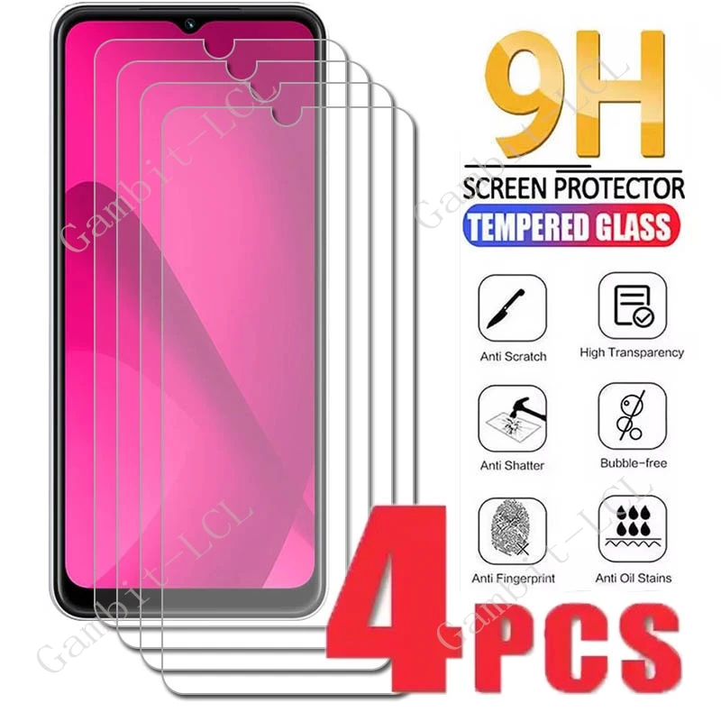 1/4PCS Tempered Glass For T-Mobile REVVL 7 8 (T Phone 2 3 ) Protective Film ON REVVL8 REVVL7 TPhone3 Screen Protector Cover