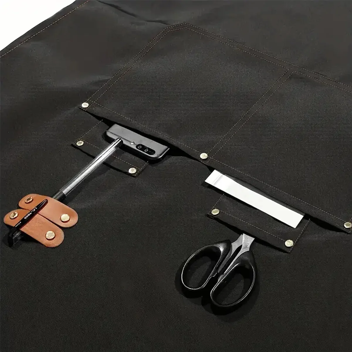 Kochschürze für Hotel, Küche, Restaurant, Kellner; Damen-Arbeitsschürze für Restaurant, Café, Bäckerei, Nagelstudio, Uniform – Detail 2