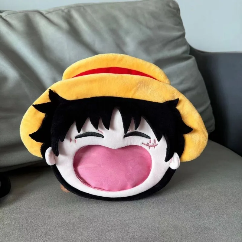 One Piece Luffy Animation Peripheral Creative Cartoon Cute Q Version Image Big Mouth Backpack Crossbody Bag Gift for Friends