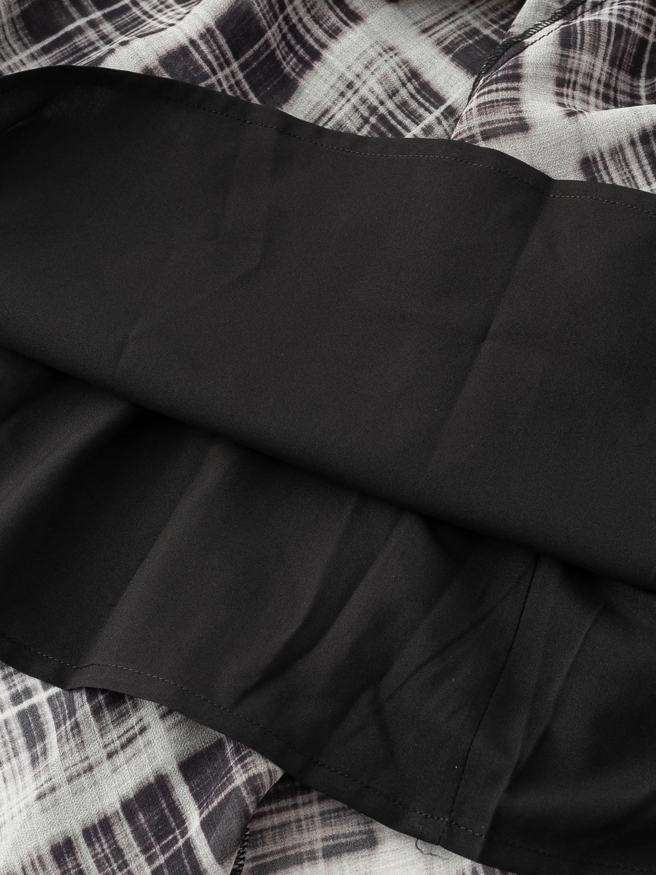 

Retro High Waist Plaid A-Line Skirt Women's Slimming Holiday Long Skirt Draping Elegant Style Polyester Fabric Print