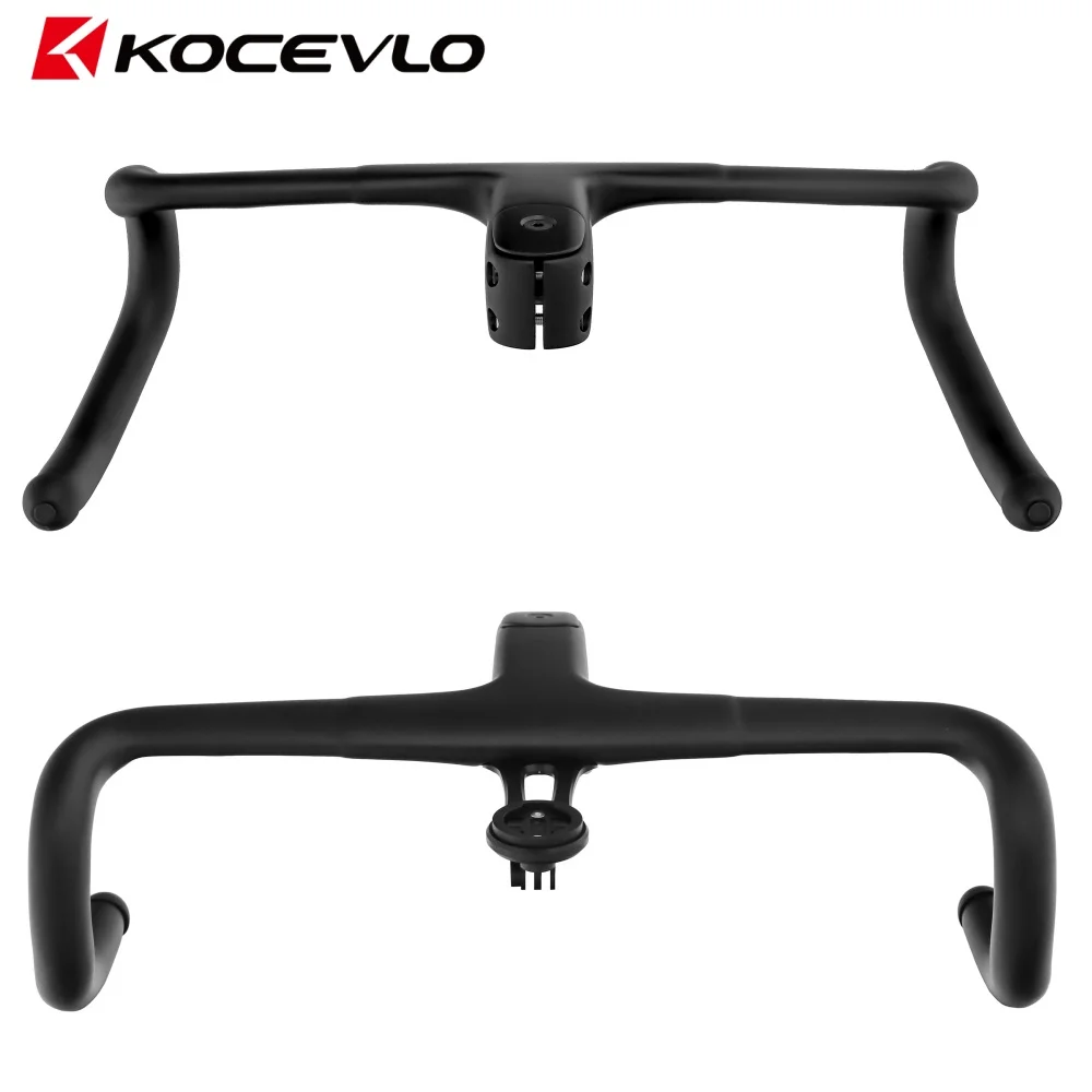 KOCEVLO K05 SES Gravel Carbon Integrierter Lenker für 28,6mm Gabel mit Abstandshaltern, interne Kabelführung, einteiliger Rennradlenker. – Detail 7