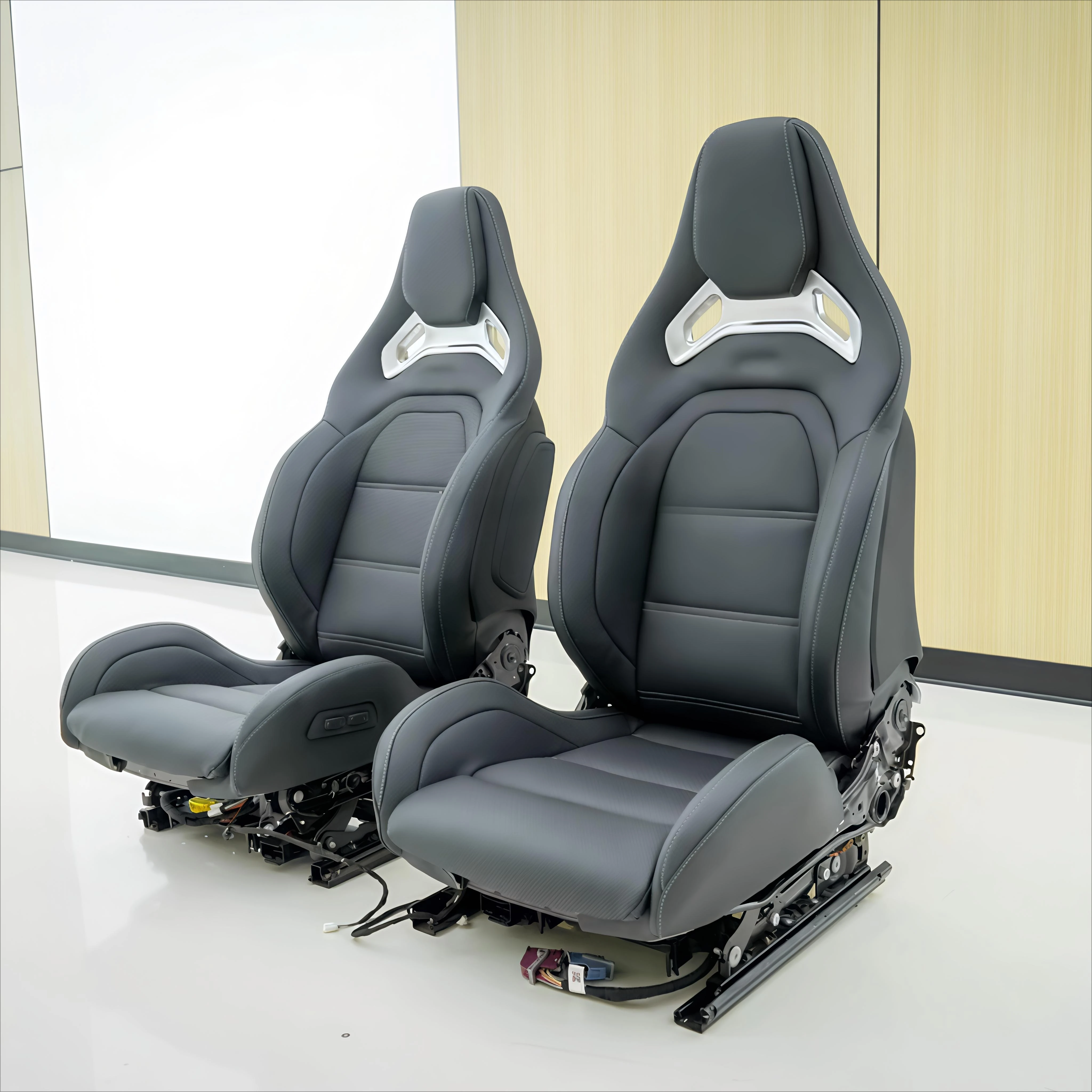 DOS Modified Velvet Racing Bucket Front Seats For Mercedes-Benz W238 E Coupe 2016AMG GT 2011-2015SLS Premium Car Seats