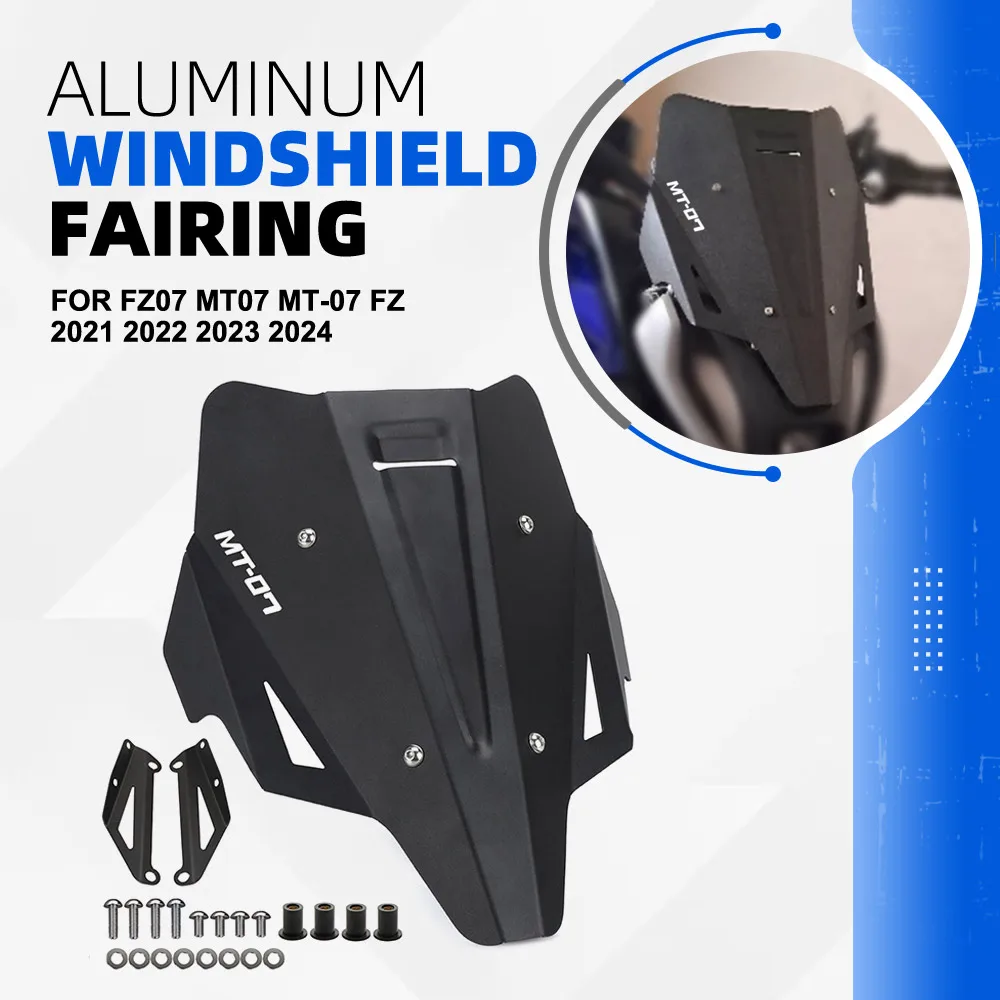 

For YAMAHA FZ07 MT07 MT-07 FZ 07 MT 07 2021 2022 2023 2024 Motorcycle WindScreen Windshield Visor Deflector Accessories