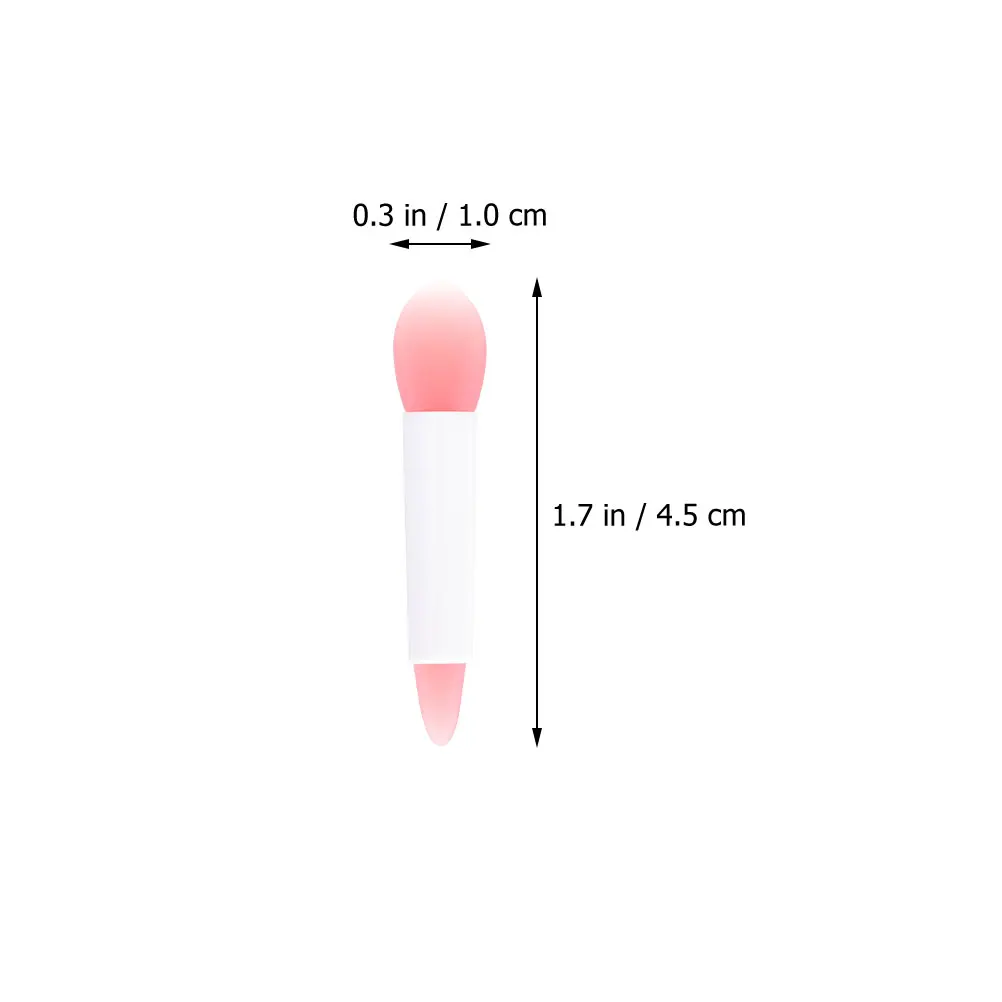 1Set Lip Brush Collection Flexibele siliconen applicators voor gladde make-up Lipstick Balm Mask Gebruik Lichtgewicht draagbare vrouwen