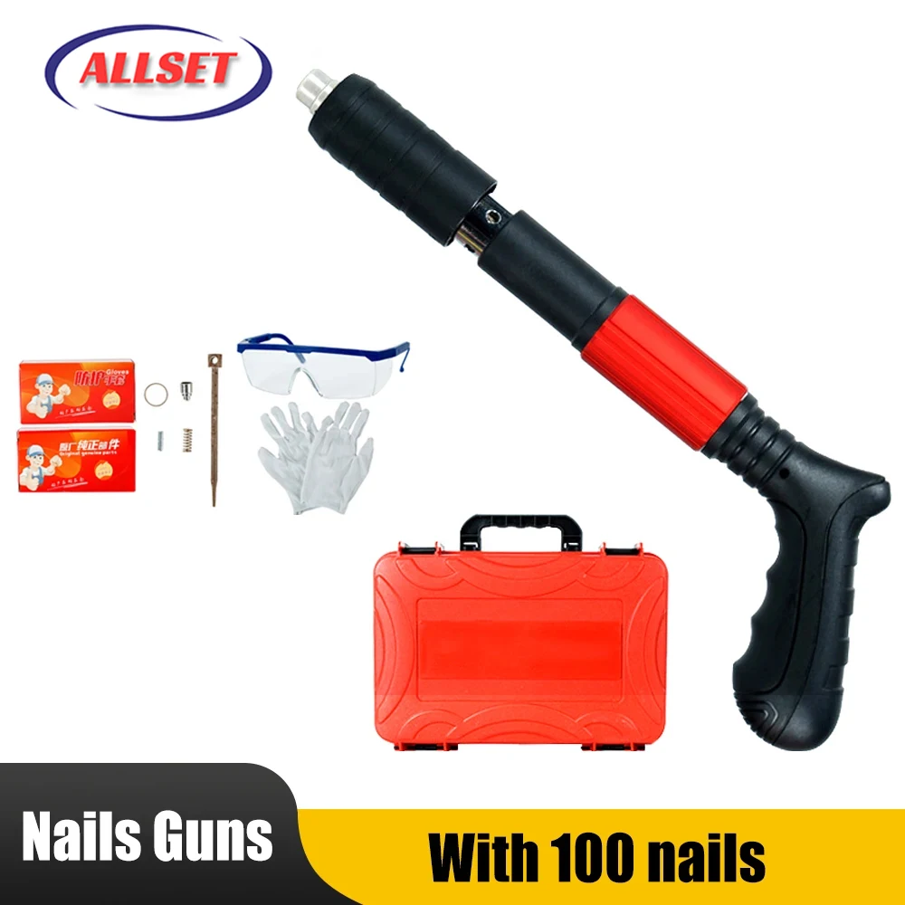 

Hand Steel Nails Guns Rivet Tool Concrete Wall Anchor Wire Slotting Device Decoration Rivet Tufting Guns Home Labor-saving Tool