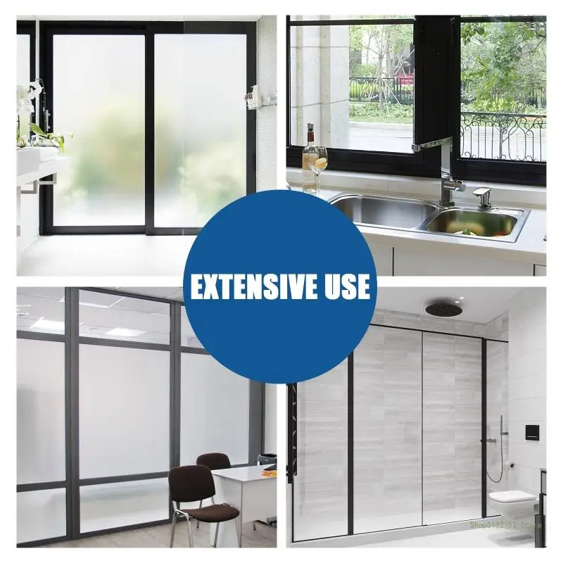 QX2E Window Film Frosted Glass Paint White Glass Window Paint Suitable for Home Shower Kitchen Rental Room & Office