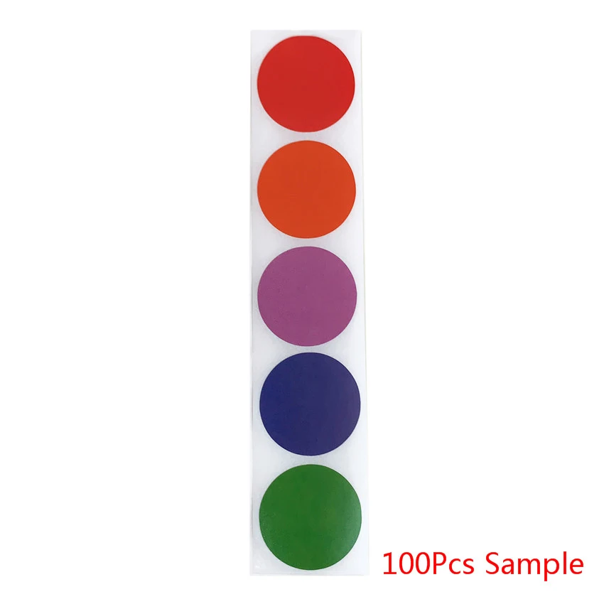 100/500pcs 1 Inch Round Chroma Labels Stickers Color Code Dot Labels Yellow,Blue,Pink,Black package Sealing Stationery Stickers