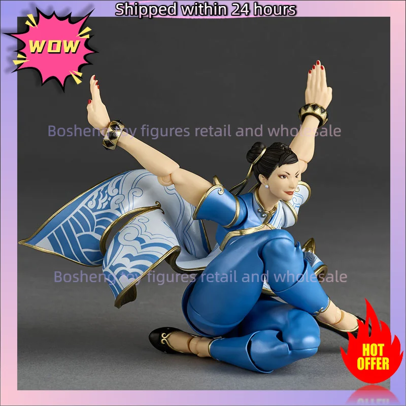 Original KAIYODO Revoltech Amazing Yamaguchi Chun Li In Stock Anime Action Collection Figures Model Toys