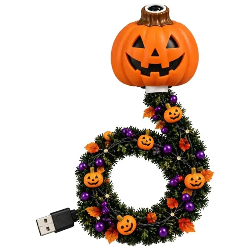 abkj-グースネックledランプ-ハロウィンプロジェクターライト-6種類の室内投影装飾-usb充電式-ナイトライト-部屋やホリデーの装飾に