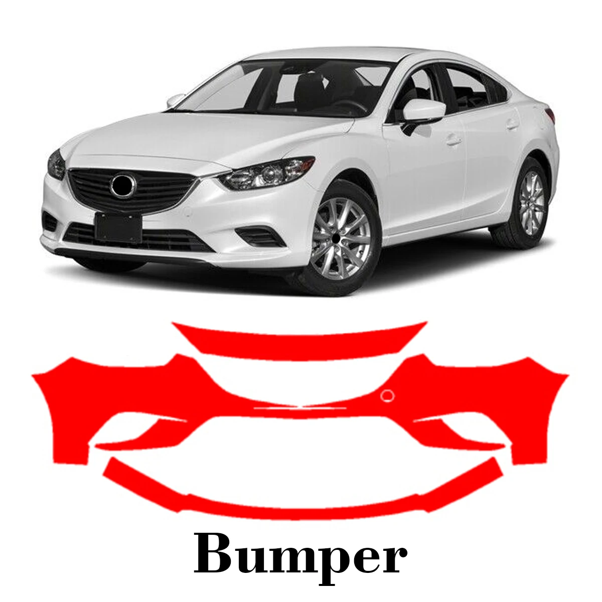 

Car Precut Paint Protection Film Front Bumper Anti-scratch Exterior TPU PPF For Mazda 6 2014-2017