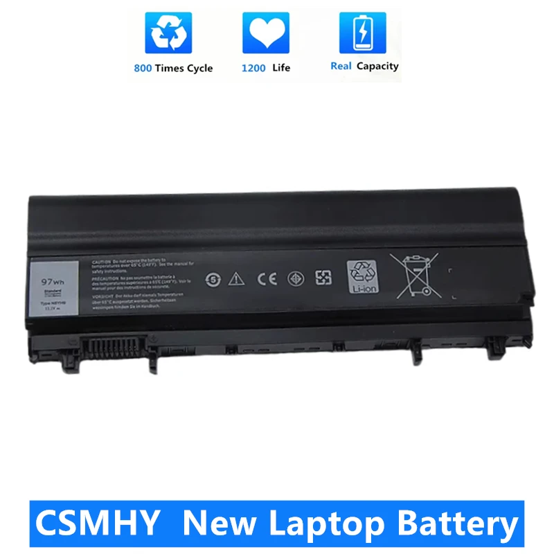 CSMHY New VV0NF 65WH N5YH9 97WH Laptop Battery For DELL Latitude E5440 E5540 VJXMC 0K8HC 7W6K0 CXF66 0K8HC