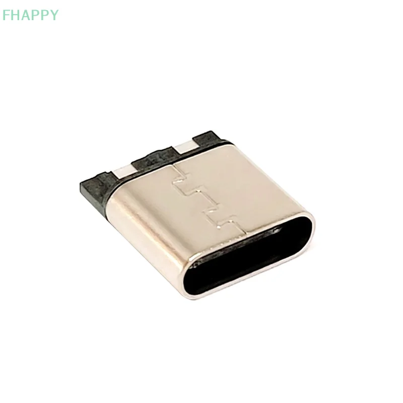 موصل أنثى سلك لحام ، نوع-C ، مقبس USB ، منفذ شحن ، واجهة مقبس شحن ، 2 دبوس ، مستقيم ، 5 من أسلاك اللحام