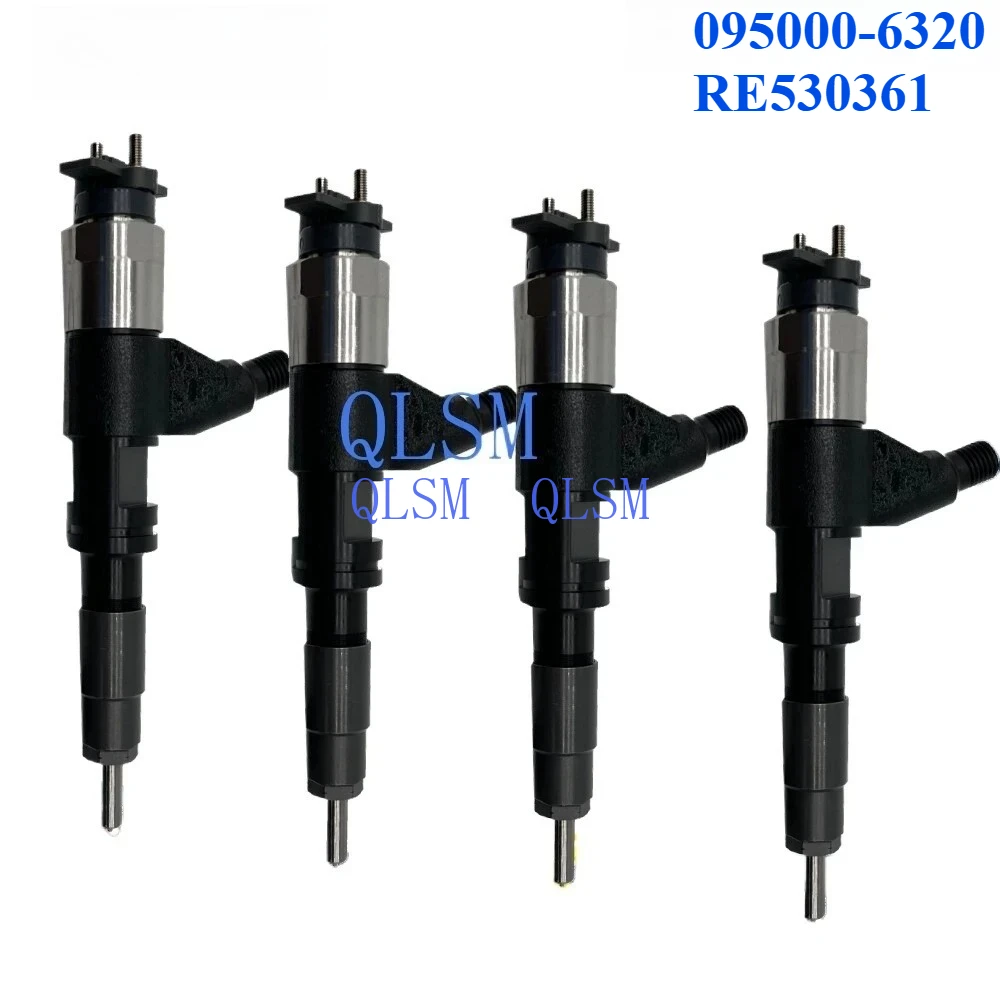 

4-Piece Premium Injector 095000-6320 RE530361 for John Deere HPCR 4.5L and 6.8L Accessories