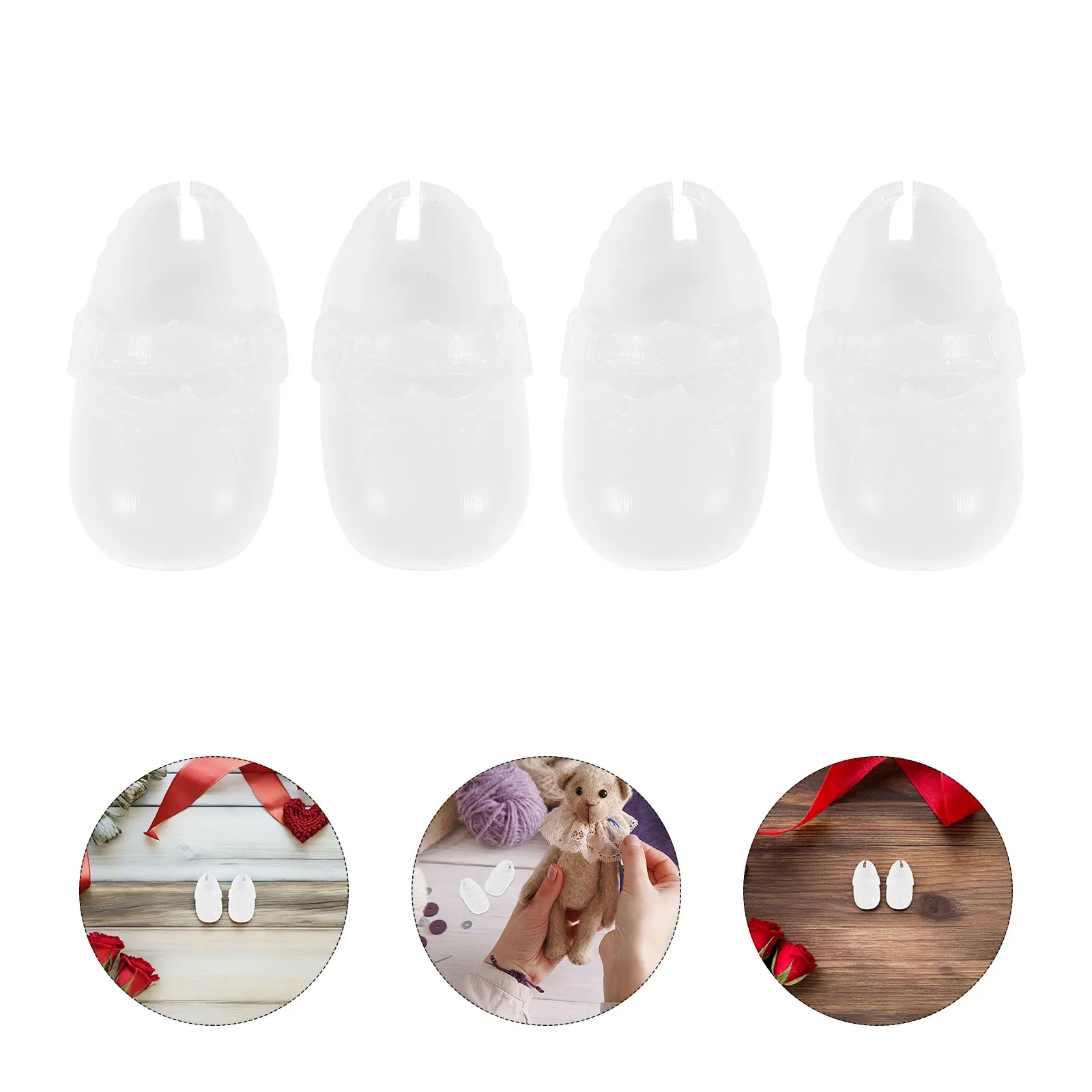 

135pcs Shoes For 16Cm Figures Miniature Flat Sole Plastic Boots Realistic Dress-Up Accessories Playtime Baby Boot Closet