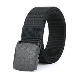 Military Automatic Buckle Nylon Belt Outdoor Hunting Multifunctional Tactical Canvas Belt High Quality Men Belt