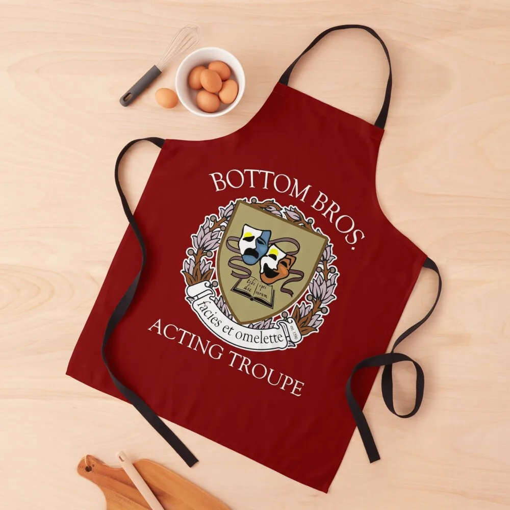 Nick and Nigel Bottom Something Rotten Acting Troupe Apron Women's Dress Hairdressing Hairdresser Accessories Kitchen Man Apron